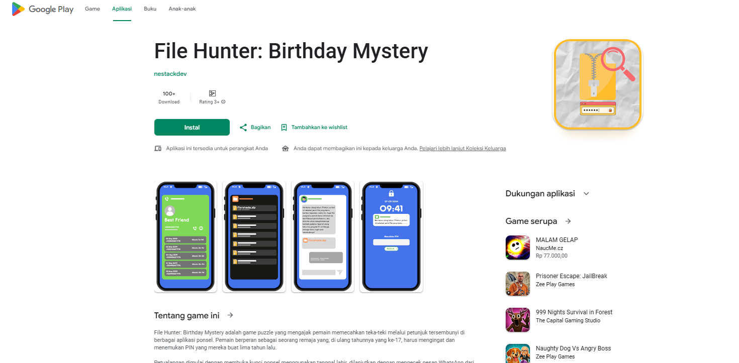 File Hunter : Birthday Mystery